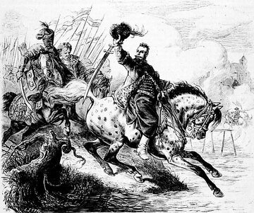 Juliusz Kossak, Stefan Czarniecki podczas bitwa pod Warką