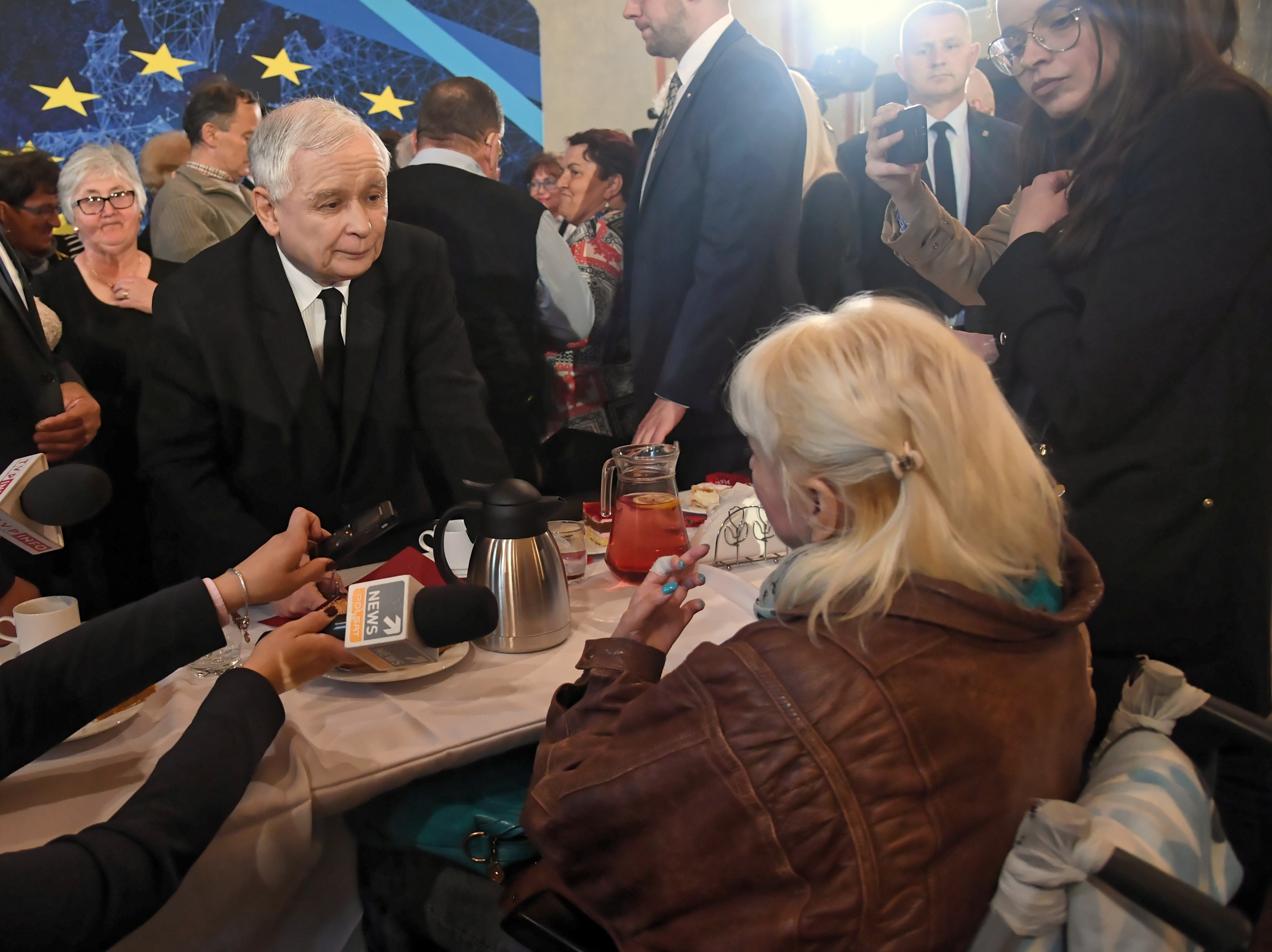 s PiS Jarosław Kaczyński  podczas spotkania z mieszkańcami w Krakowie