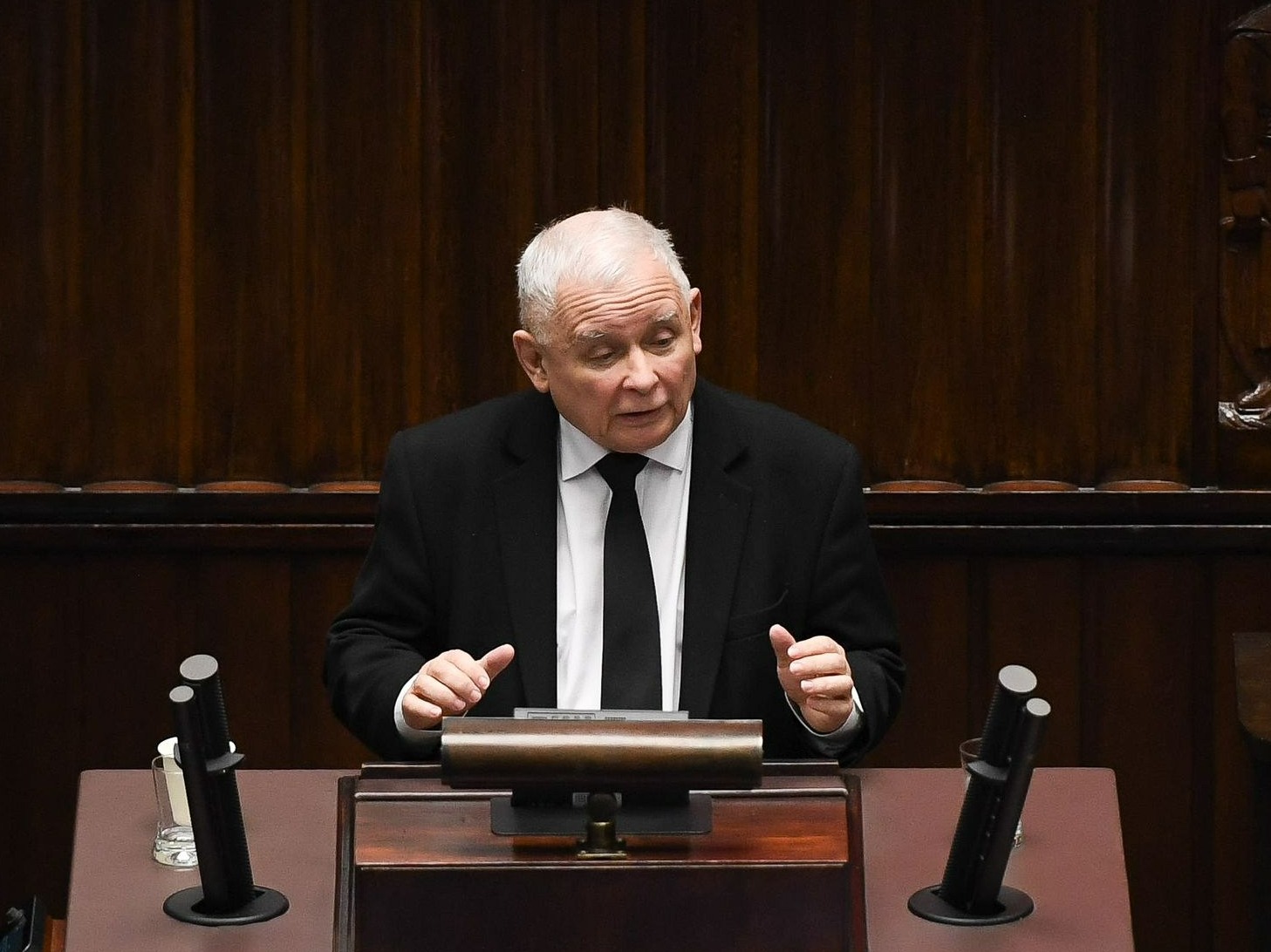 Prezes PiS Jarosław Kaczyński