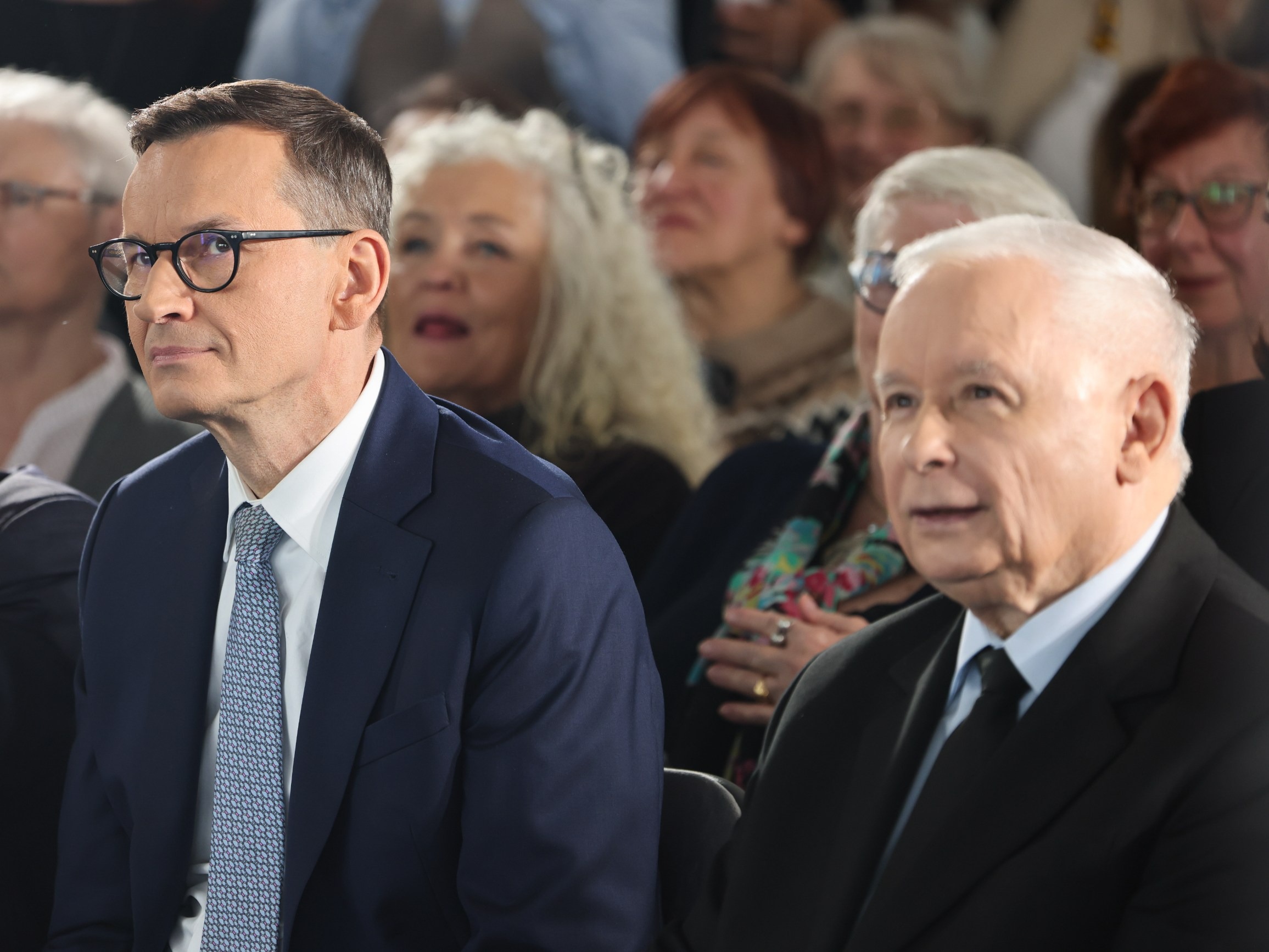 Prezes PiS Jarosław Kaczyński i wiceprezes PiS, prezes Stowarzyszenia Rozwój Plus Mateusz Morawiecki