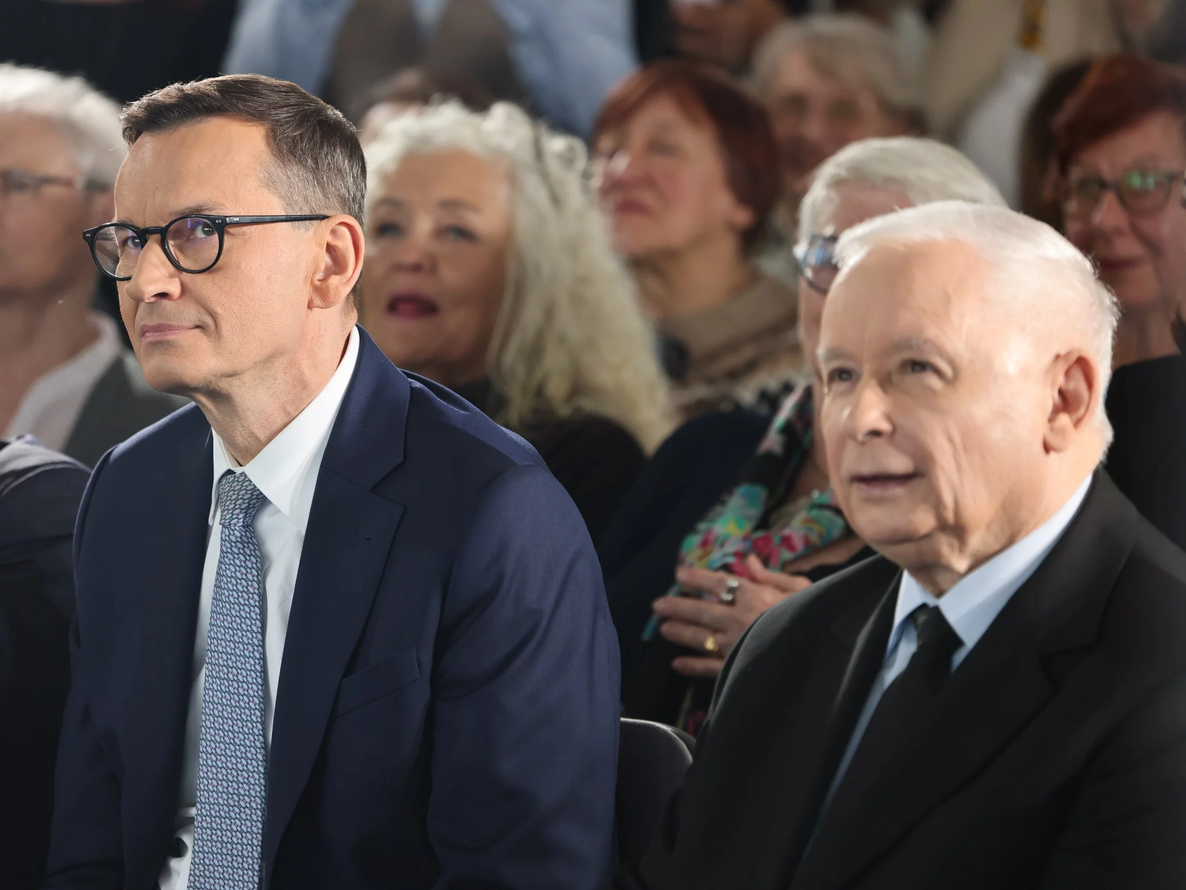 Prezes PiS Jarosław Kaczyński i wiceprezes PiS Mateusz Morawiecki