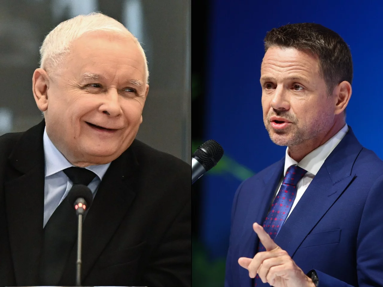 Jarosław Kaczyński i Rafał Trzaskowski