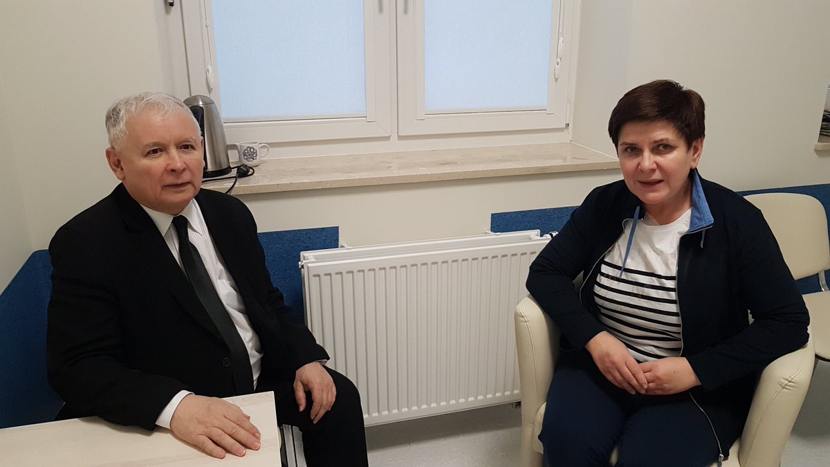 Jarosław Kaczyński i Beata Szydło