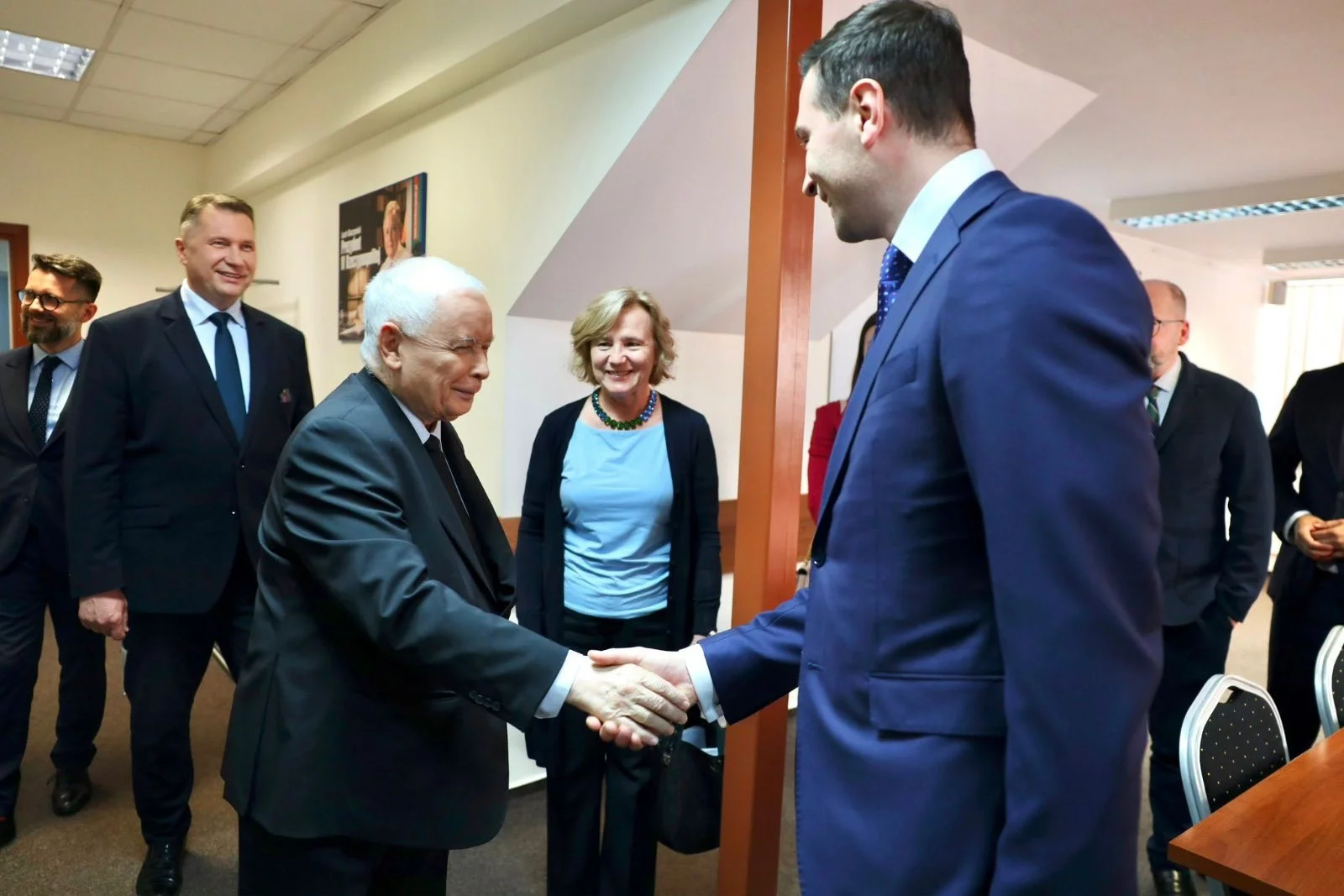 Jarosław Kaczyński i Jordan Bardella