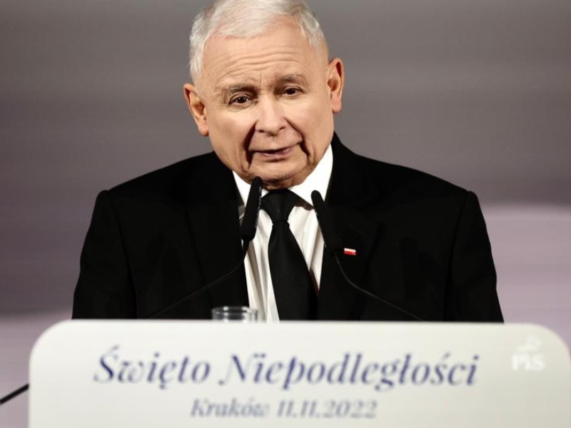 Prezes PiS Jarosław Kaczyński w Krakowie