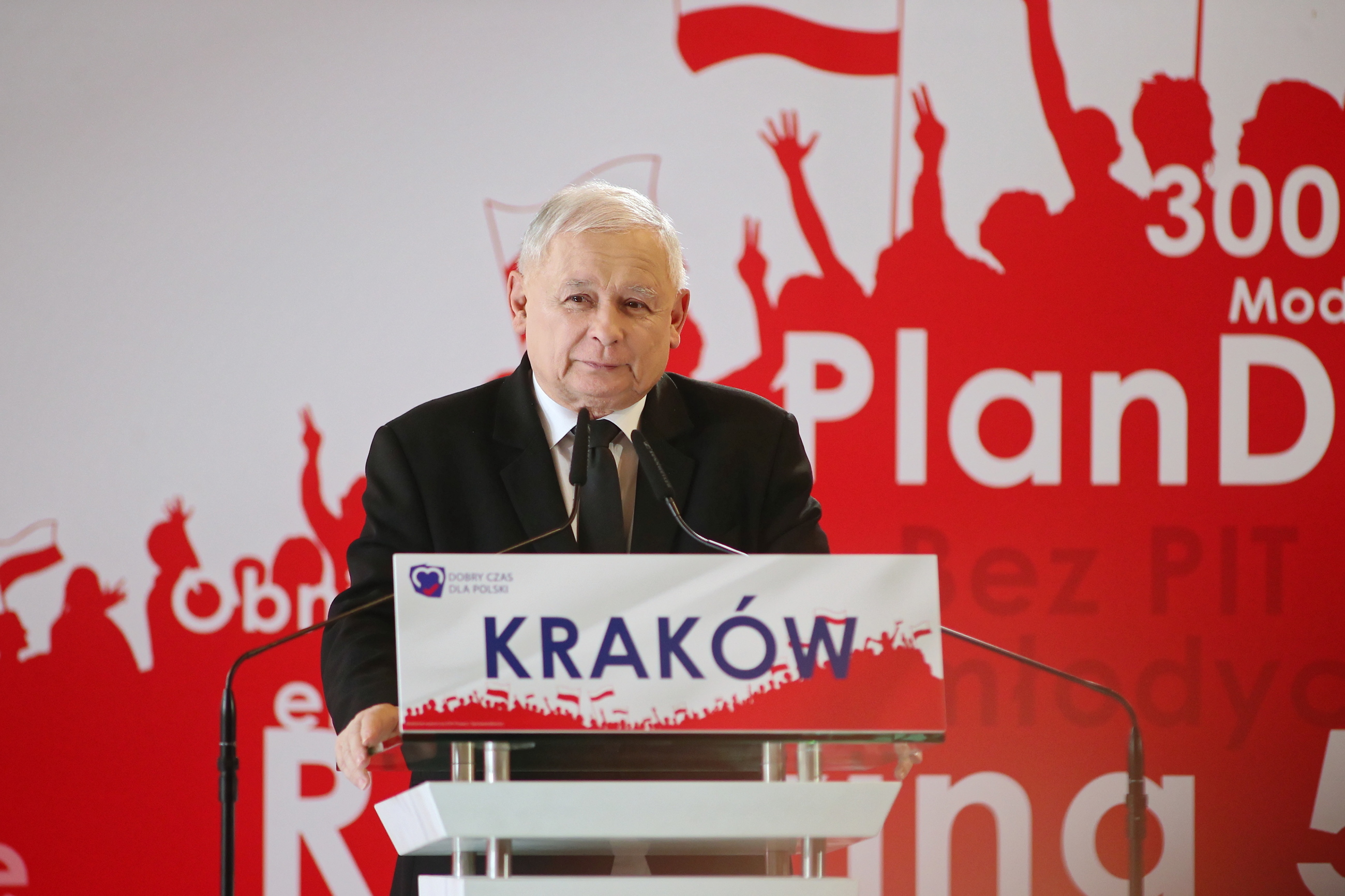 Jarosław Kaczyński na konwencji PiS