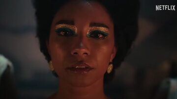 Kadr z filmu "Królowa Kleopatra"