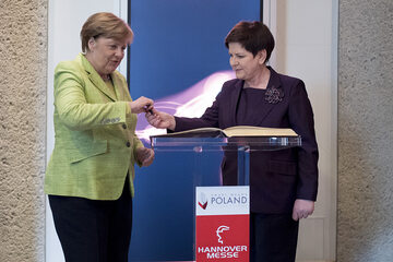 Kanclerz Niemiec Angela Merkel i premier Beata Szydło