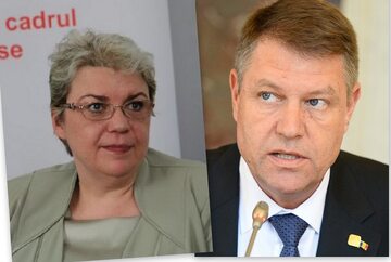 Kandydatka na stanowisko premiera Sevil Shhaideh i prezydent kraju Klaus Iohannis