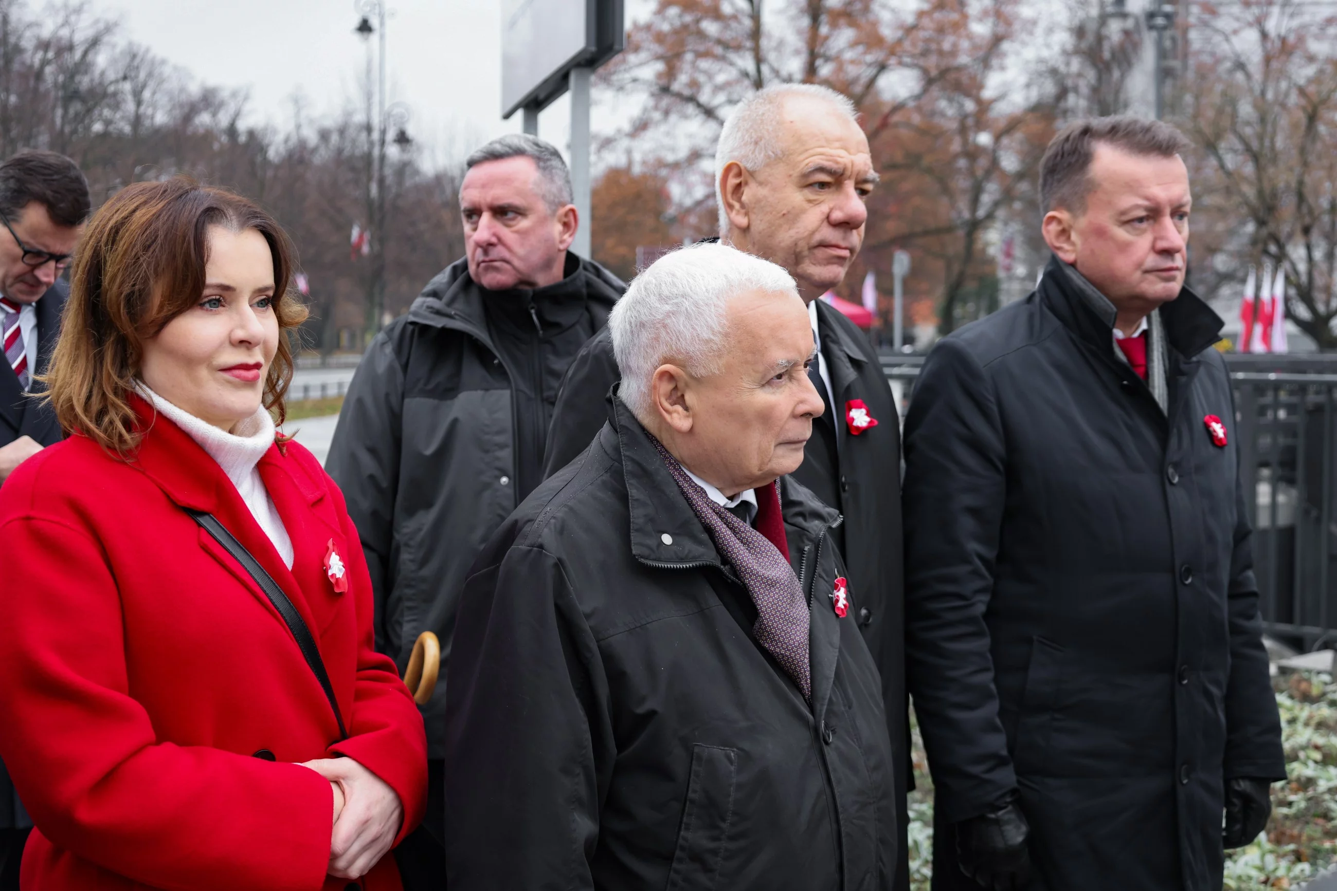 Anna Krupka, Jarosław Kaczyński, Joachim Brudziński i Mariusz Błaszczak (PiS)