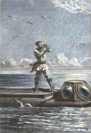 Kapitan Nemo i jego okręt podwodny Nautilus