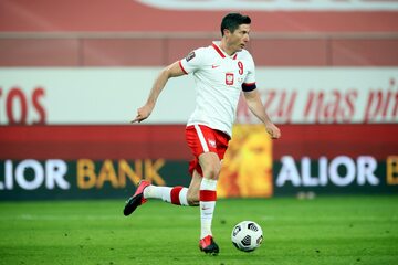 Kapitan reprezentacji Polski w piłce nożnej Robert Lewandowski
