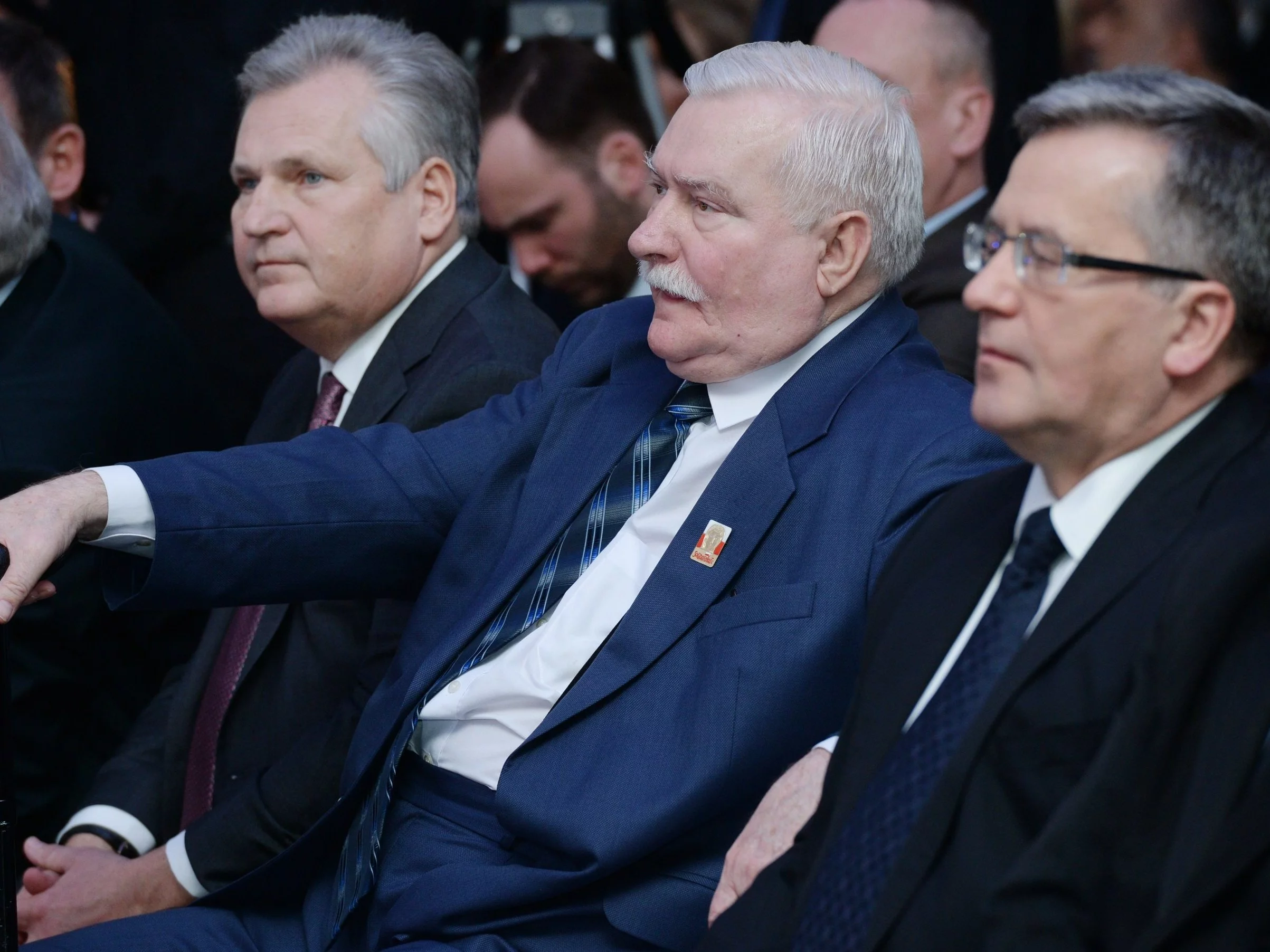 Byli prezydenci: Aleksander Kwaśniewski, Lech Wałęsa i Bronisław Komorowski