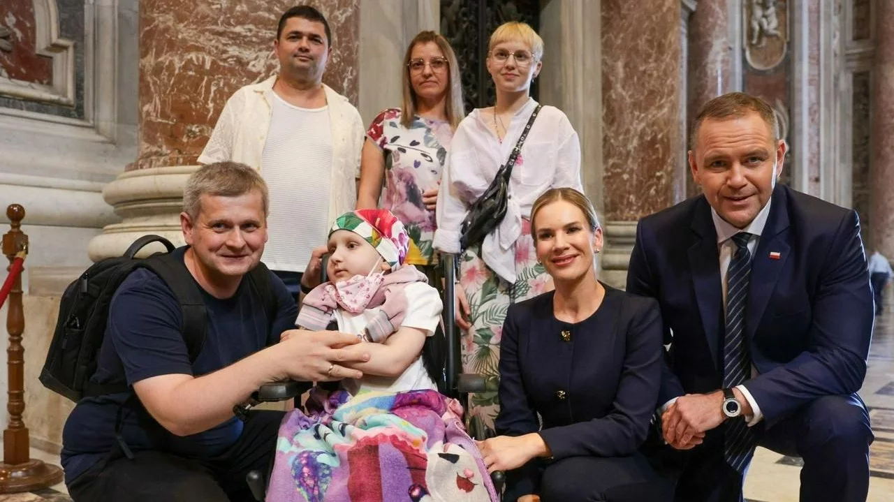 Wzruszające spotkanie. Ciężko chora Marysia przyjechała specjalnie dla prezydenta
