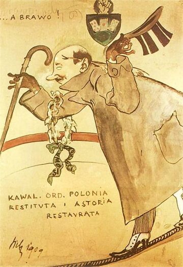 Karykatura Makuszyńskiego autorstwa Kazimierza Sichulskiego