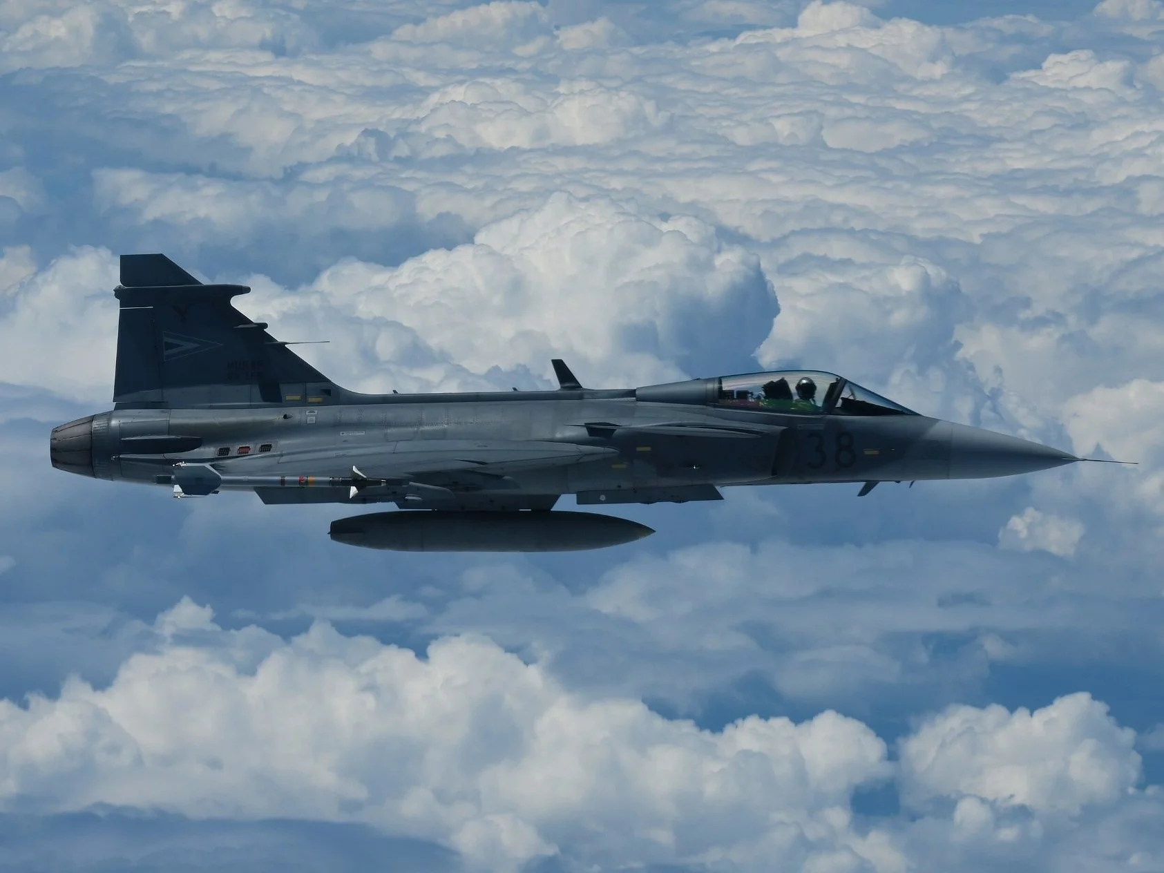 Węgierski myśliwiec Saab JAS-39C Gripen