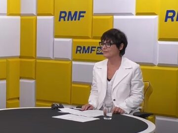 Kazimiera Szczuka, prowadząca "Popołudniowej rozmowy RMF FM"