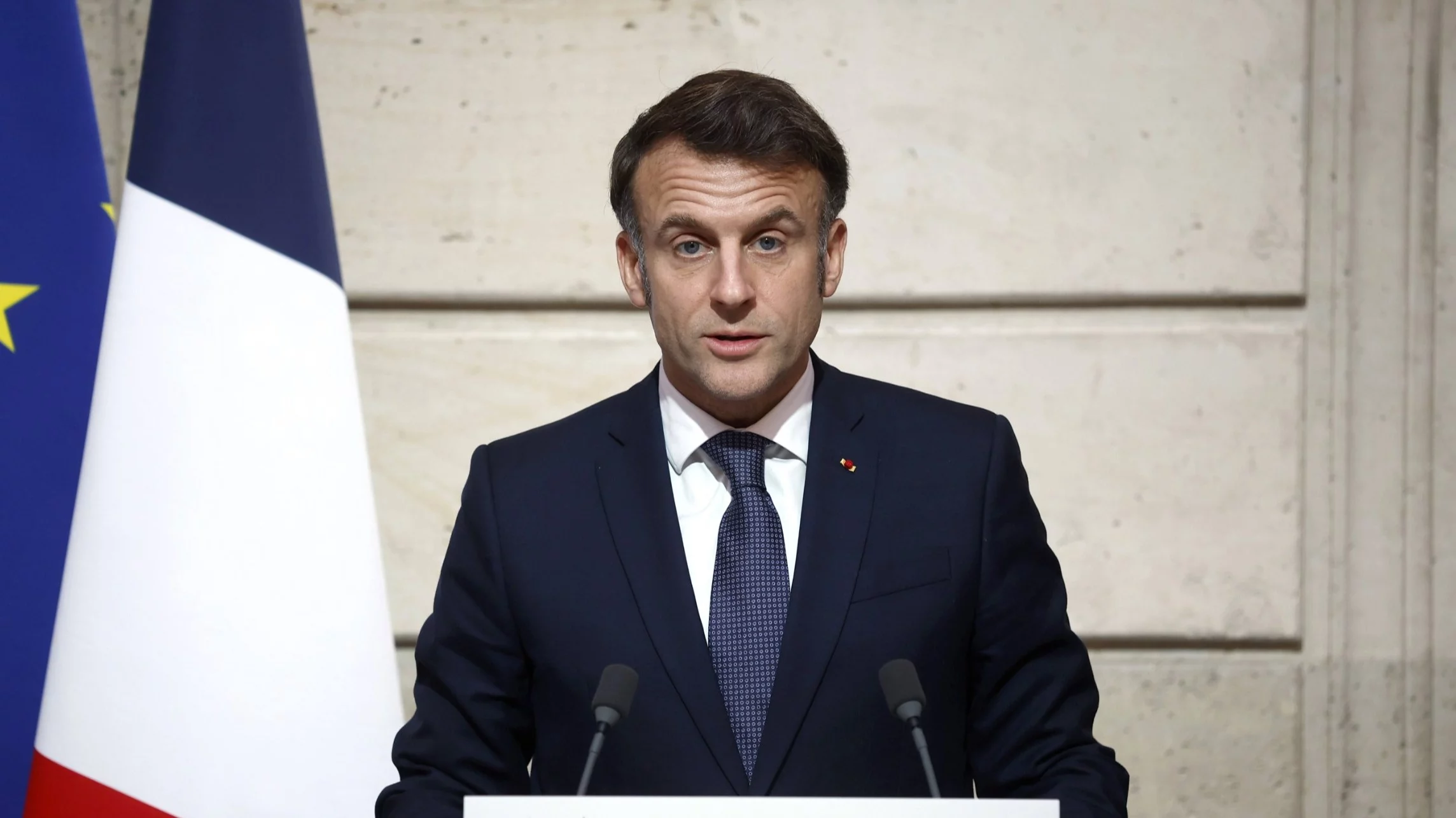 Prezydent Francji Emmanuel Macron