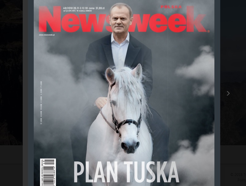 Donald Tusk na okładce "Newsweeka"