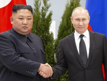 Kim Dzong Un i Władimir Putin