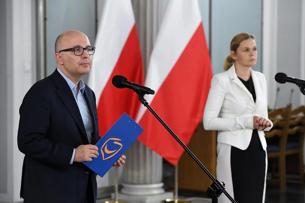 Robert Kropiwnicki i Barbara Nowacka