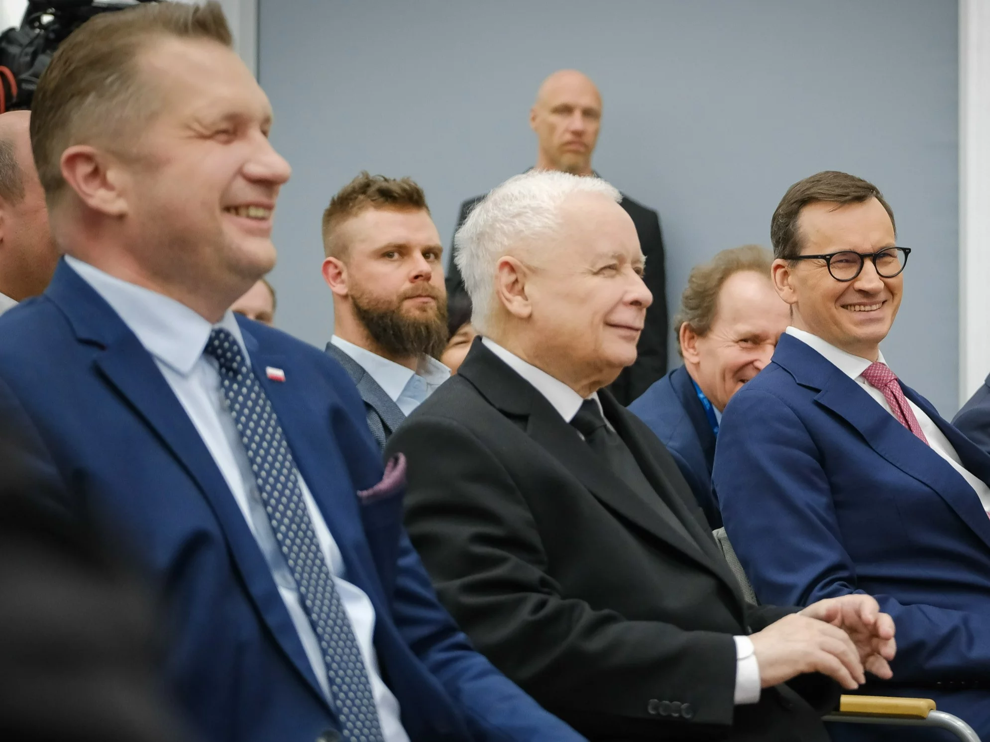 Przemysław Czarnek, Jarosław Kaczyński i Mateusz Morawiecki