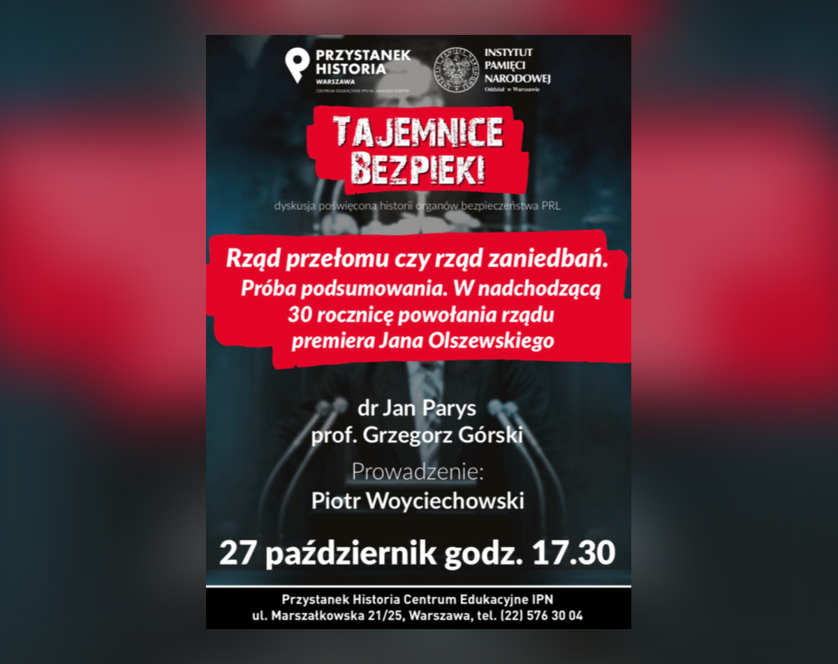 Kolejna debata z cyklu "Tajemnice Bezpieki"