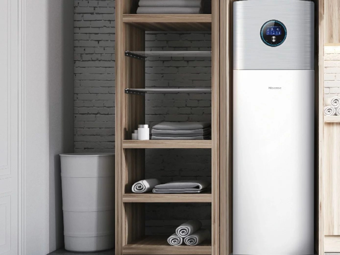 Zamontowana pompa ciepła