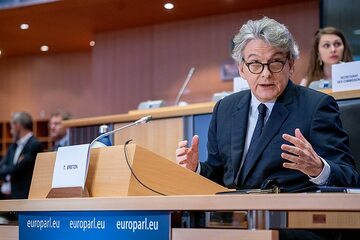 Komisarz UE ds. rynku wewnętrznego, Thierry Breton