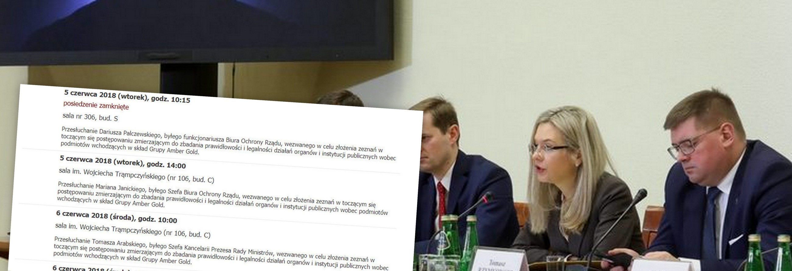 Przesłuchanie komisji ws. Amber Gold