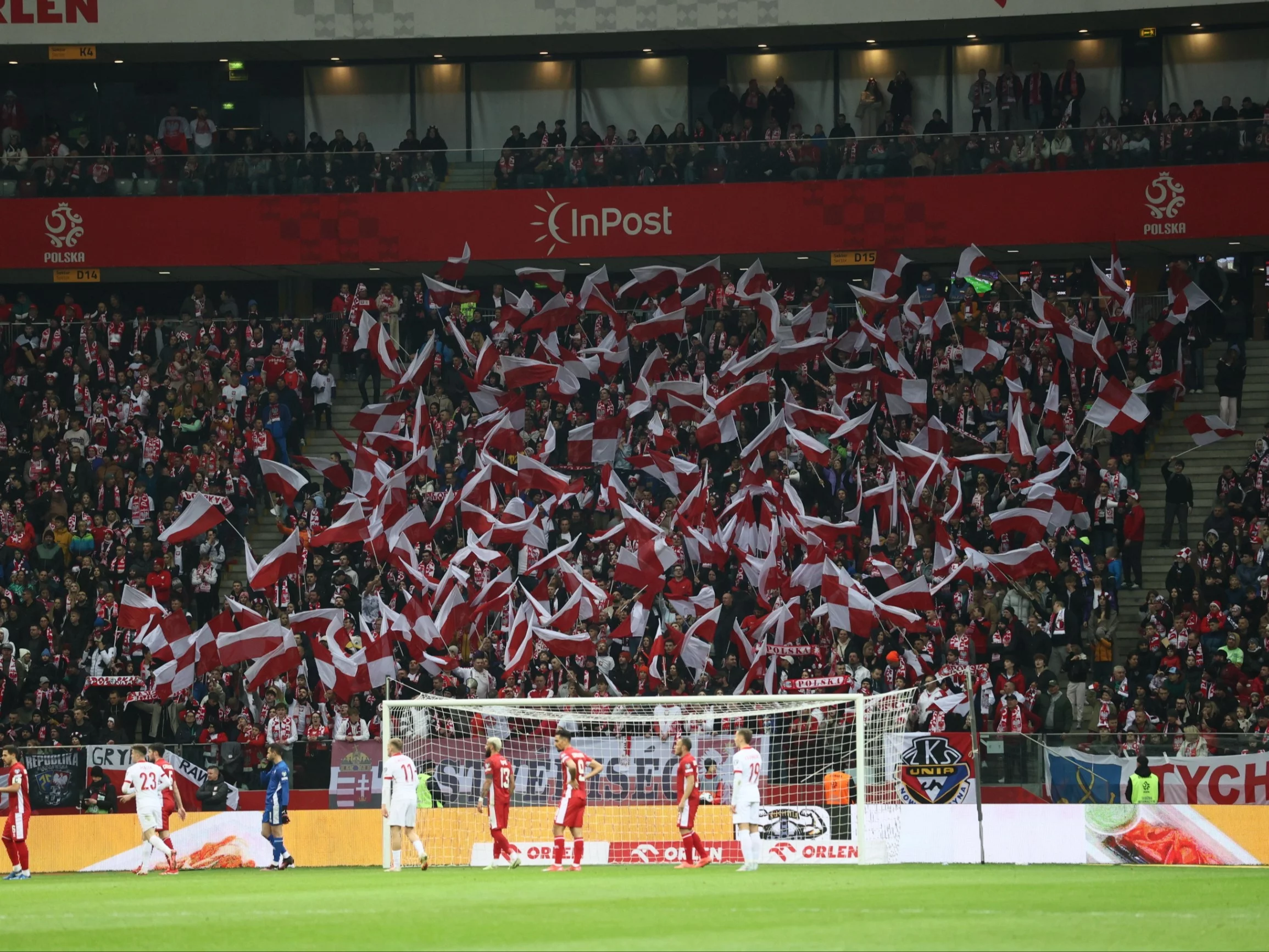 Kibice reprezentacji Polski na PGE Narodowym