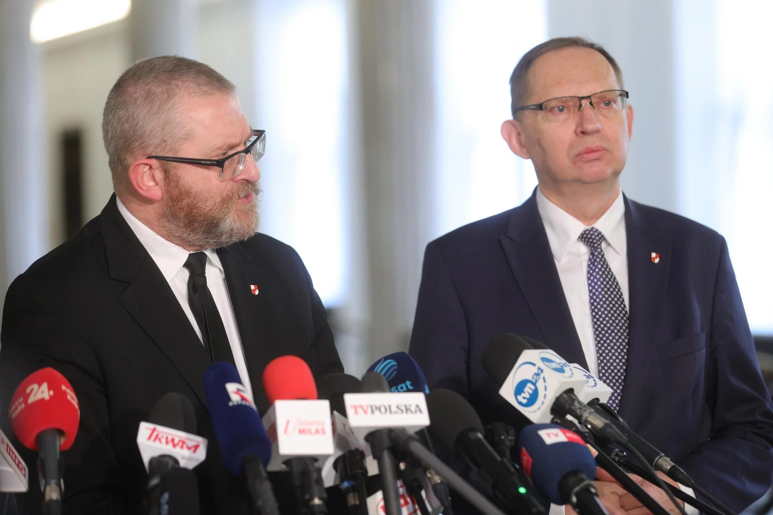 Grzegorz Braun i Roman Fritz (Konfederacja Korony Polskiej)