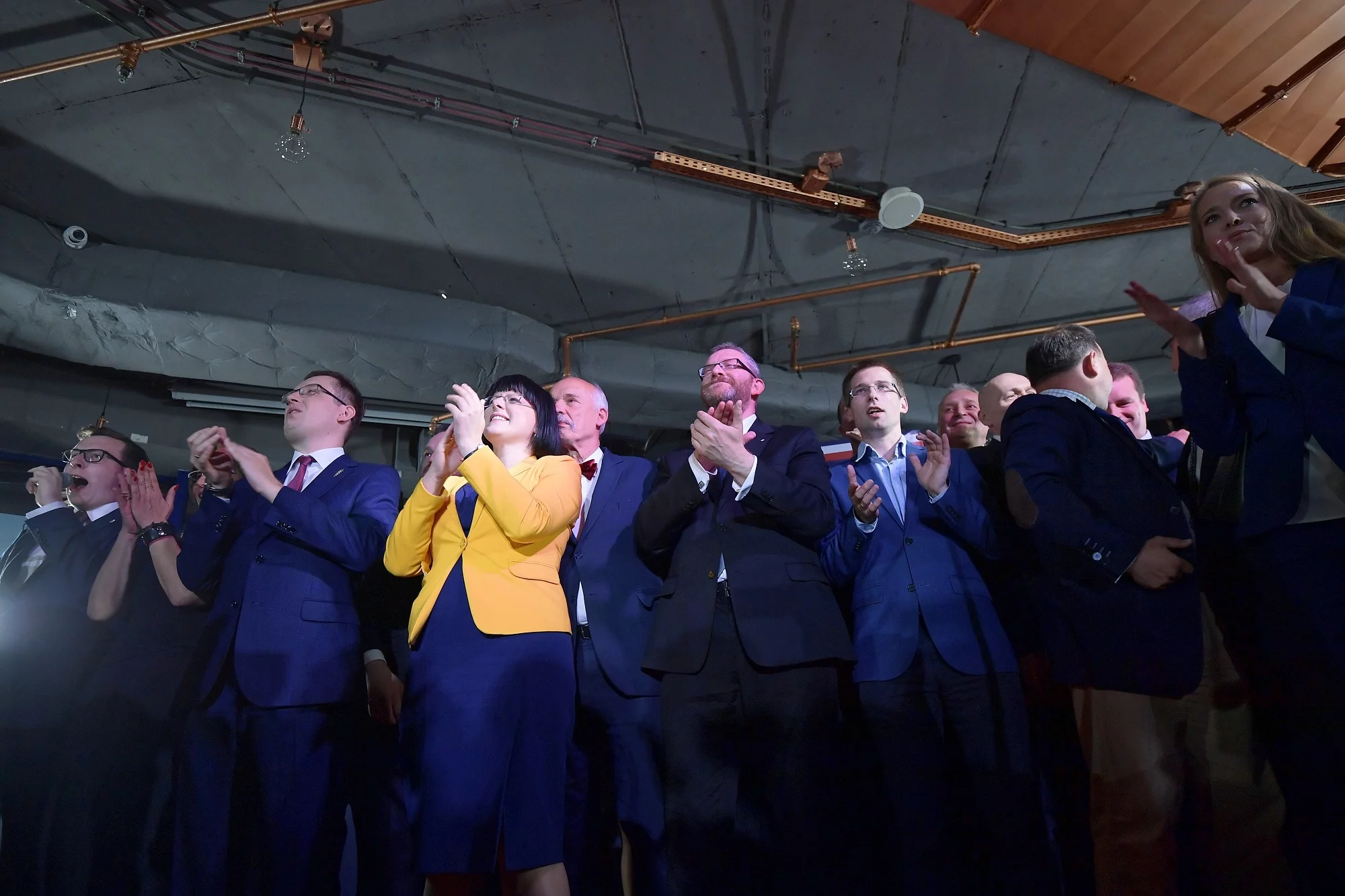 Sztab wyborczy Konfederacji KORWiN Braun Liroy Narodowcy w Warszawie.