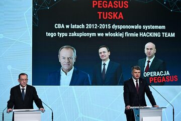 Konferencja posłów PiS, Mariusza Kamińskiego i Macieja Wąsika