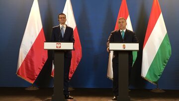Konferencja prasowa premiera Mateusza Morawieckiego i premiera Węgier Viktora Orbána w Budapeszcie.
