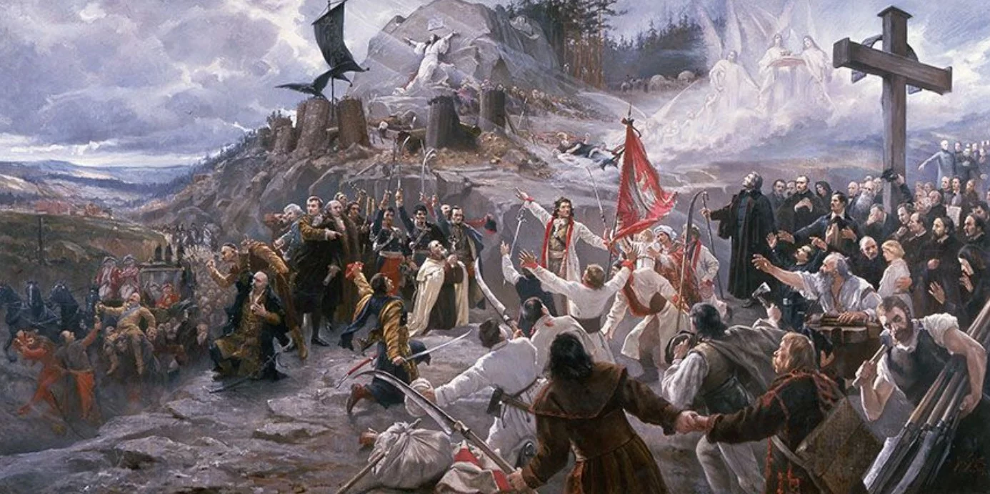 Jan Styka, "Polonia"; obraz w zasobach Muzeum Narodowego we Wrocławiu