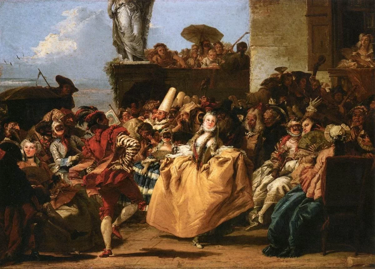 Giovanni Domenico Tiepolo - Scena karnawałowa