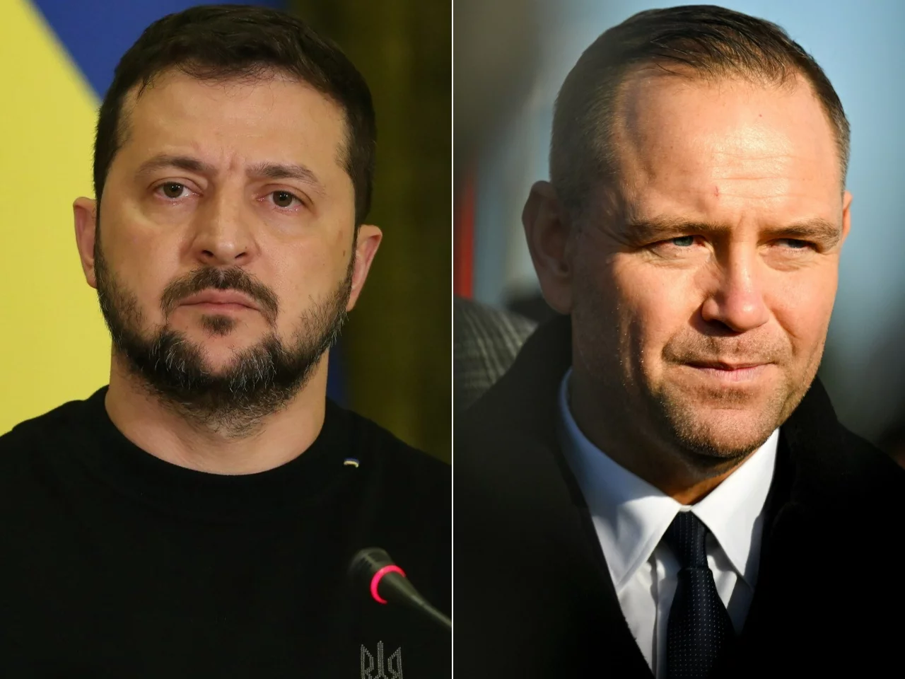 Wołodymyr Zełenski i Karol Nawrocki