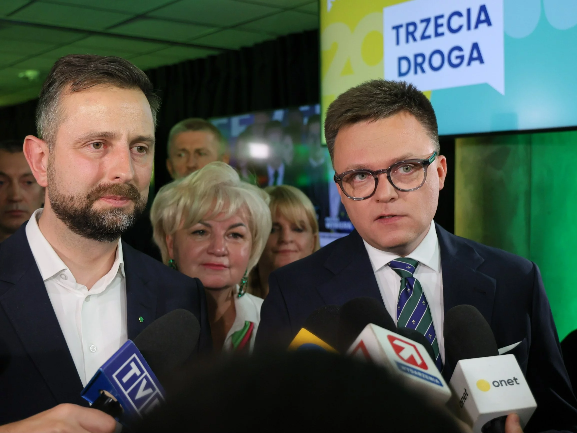 Marszałek Sejmu Szymon Hołownia i wicepremier, minister obrony narodowej Władysław Kosiniak-Kamysz