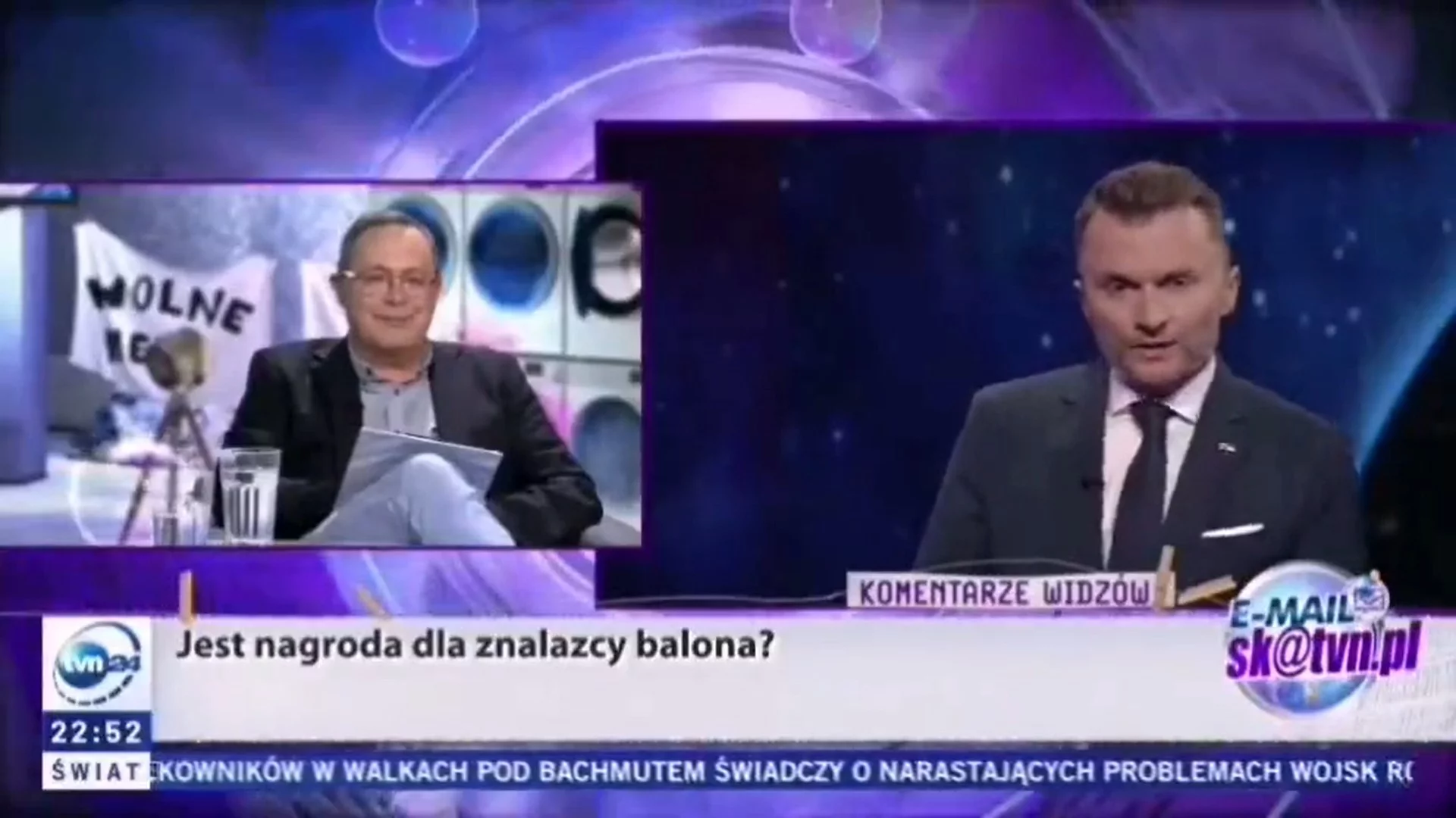 Konsternacja w TVN. Program "Szkło kontaktowe"