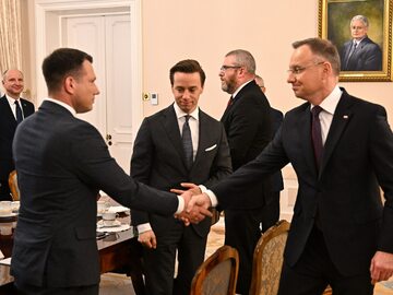 Konsultacje prezydenta Andrzeja Dudy z politykami Konfederacji