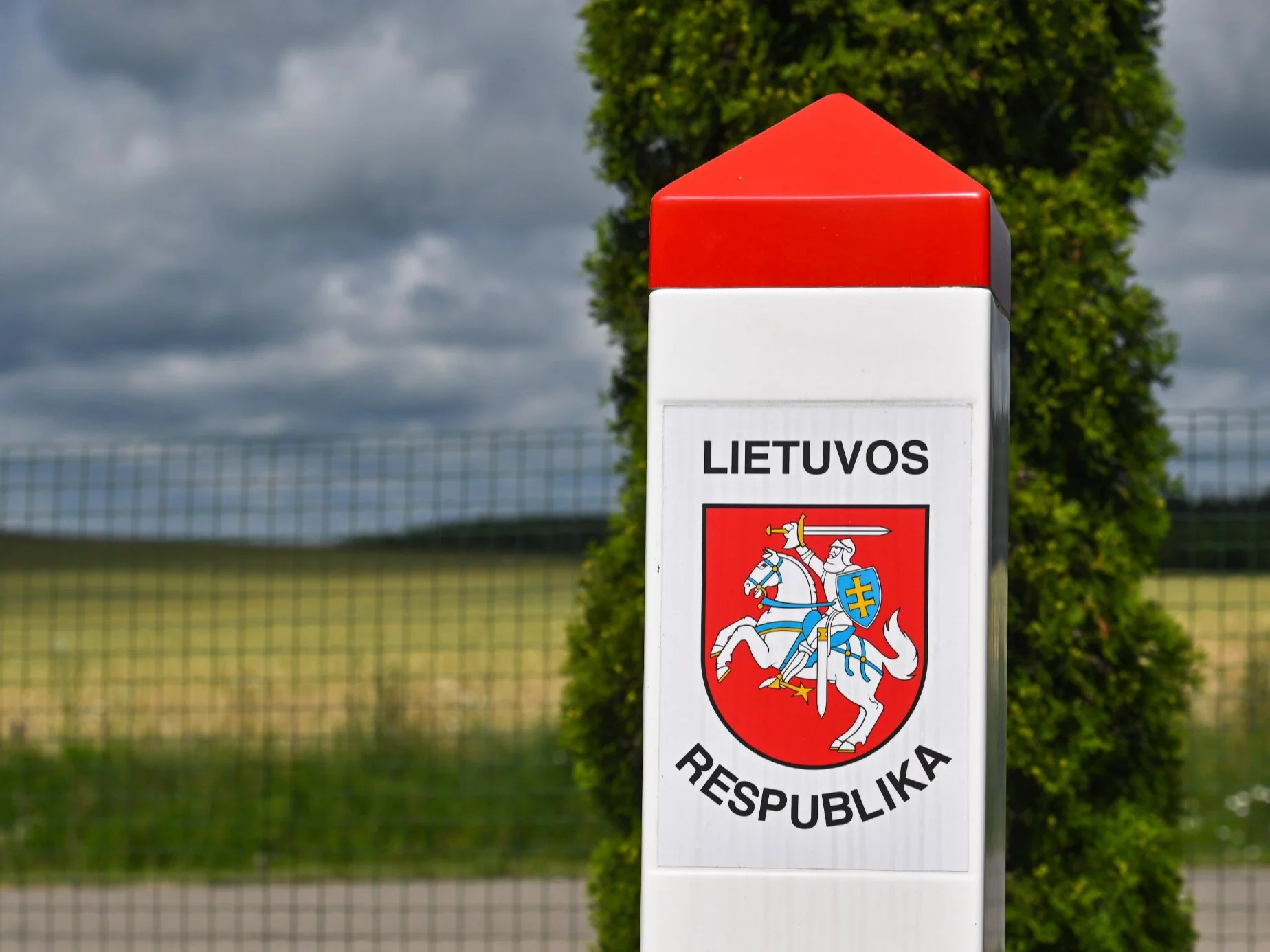Litewski słup graniczny, zdjęcie ilustracyjne
