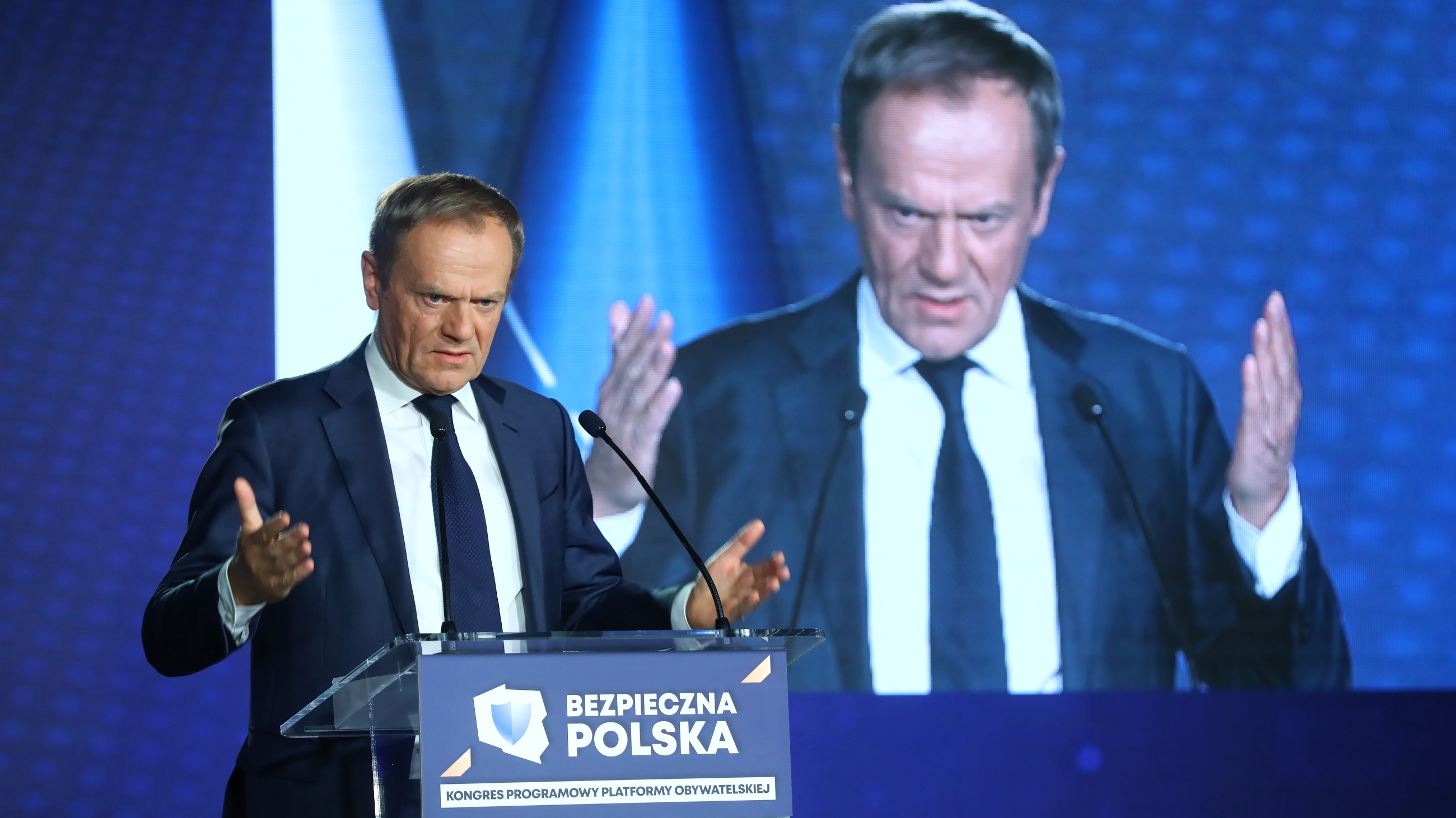 Donald Tusk, przewodniczący Platformy Obywatelskiej