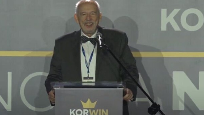 Janusz Korwin-Mikke na kongresie KORWiN