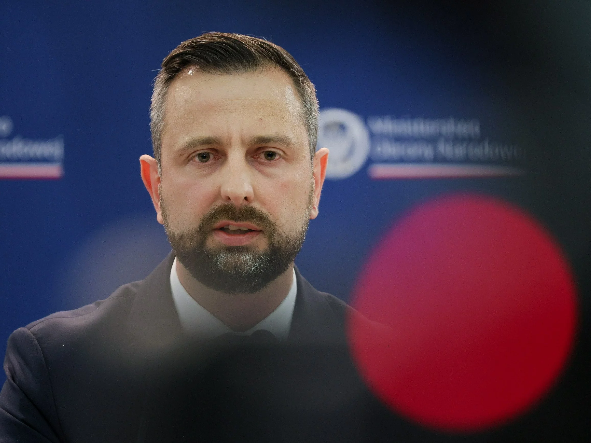 Wicepremier, szef MON Władysław Kosiniak-Kamysz podczas konferencji prasowej w siedzibie Ministerstwa Obrony Narodowej w Warszawie