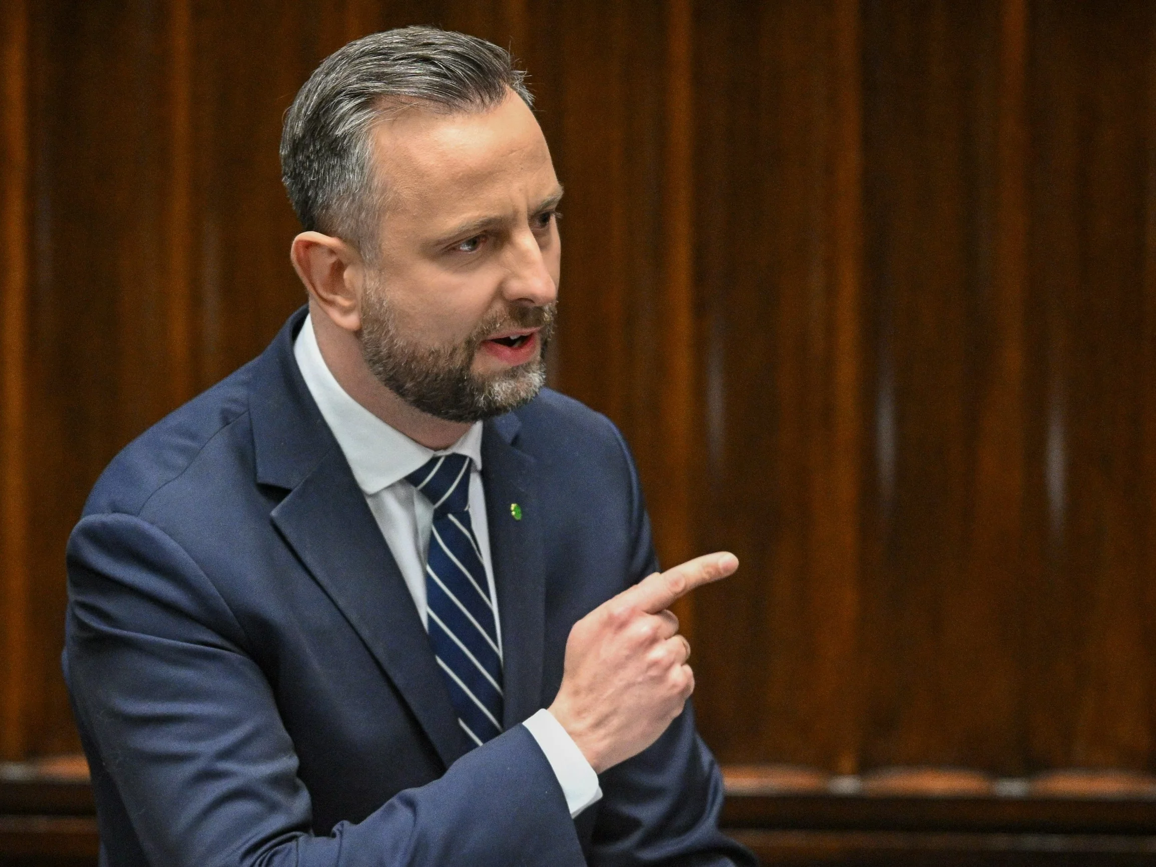 Wicepremier, minister obrony narodowej Władysław Kosiniak-Kamysz na sali obrad Sejmu