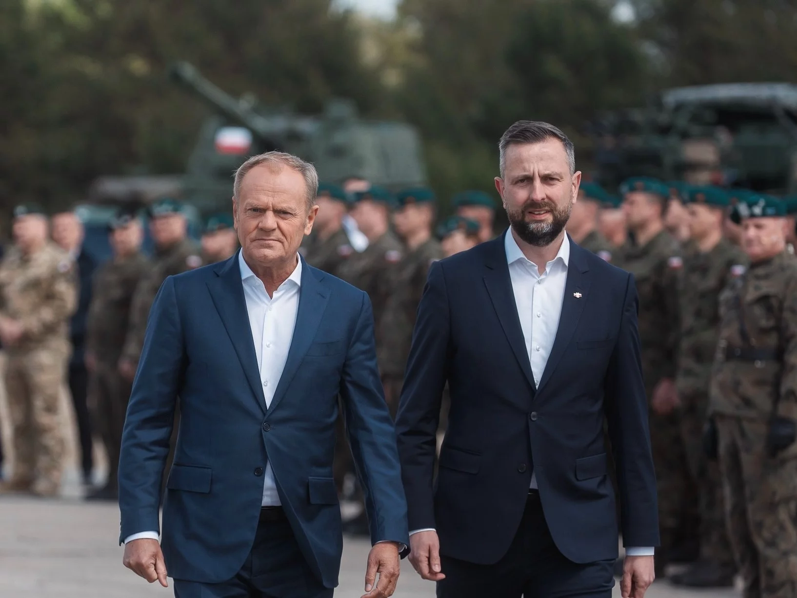 Premier Donald Tusk i szef MON Władysław Kosiniak Kamysz