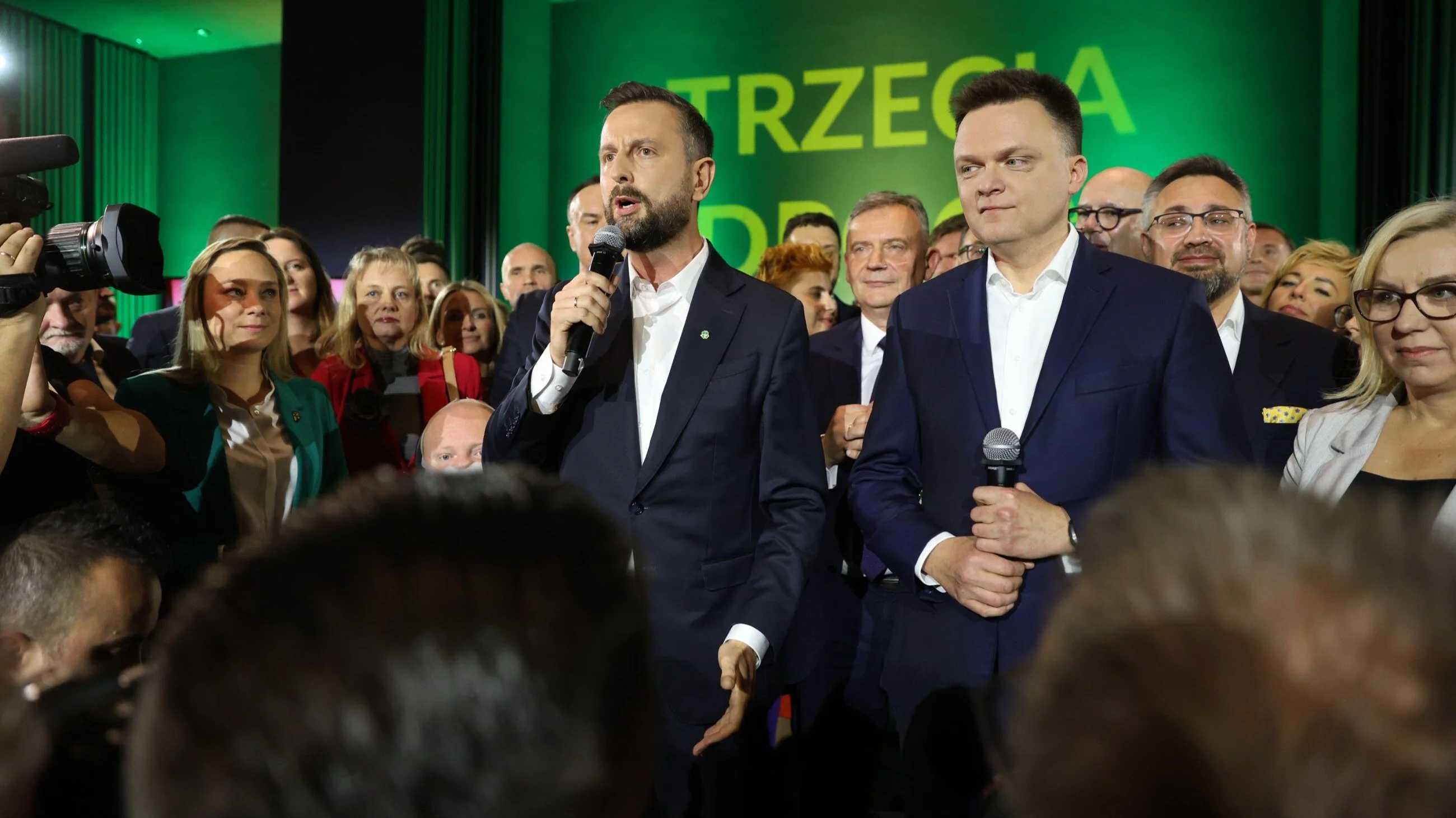 Liderzy Trzeciej Drogi Szymon Hołownia i Władysław Kosiniak-Kamysz