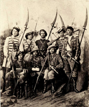 Kosynierzy z powstania styczniowego, rok 1863