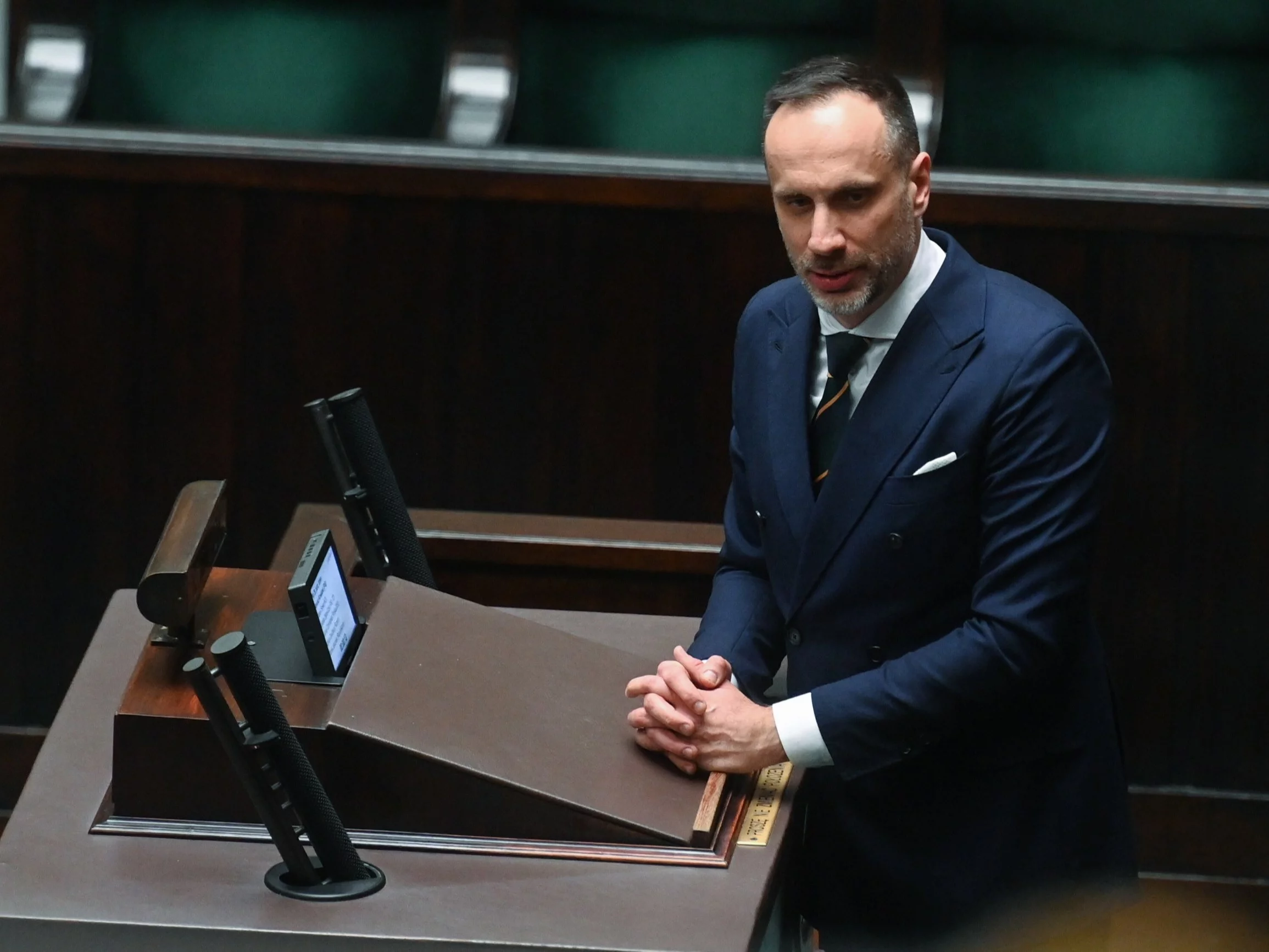 Poseł Janusz Kowalski w Sejmie